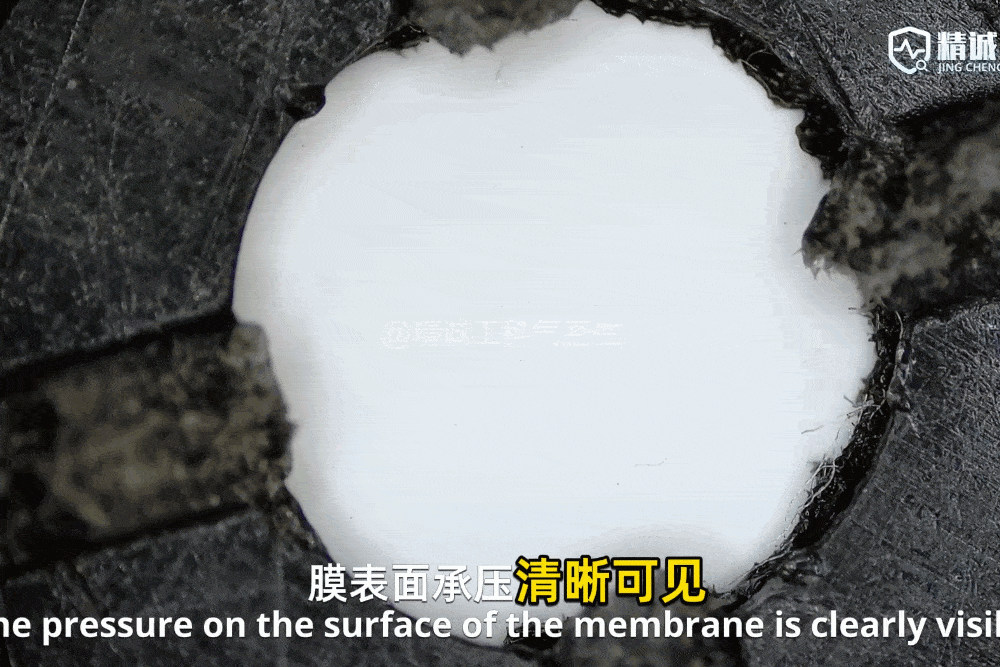 故障のしきい値はどこ？高信頼性製品向けに設計された通気性フィルム水圧試験機 イラスト3